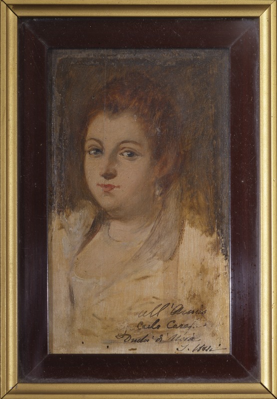 ritratto di donna (dipinto) di Ussi Stefano (sec. XIX)