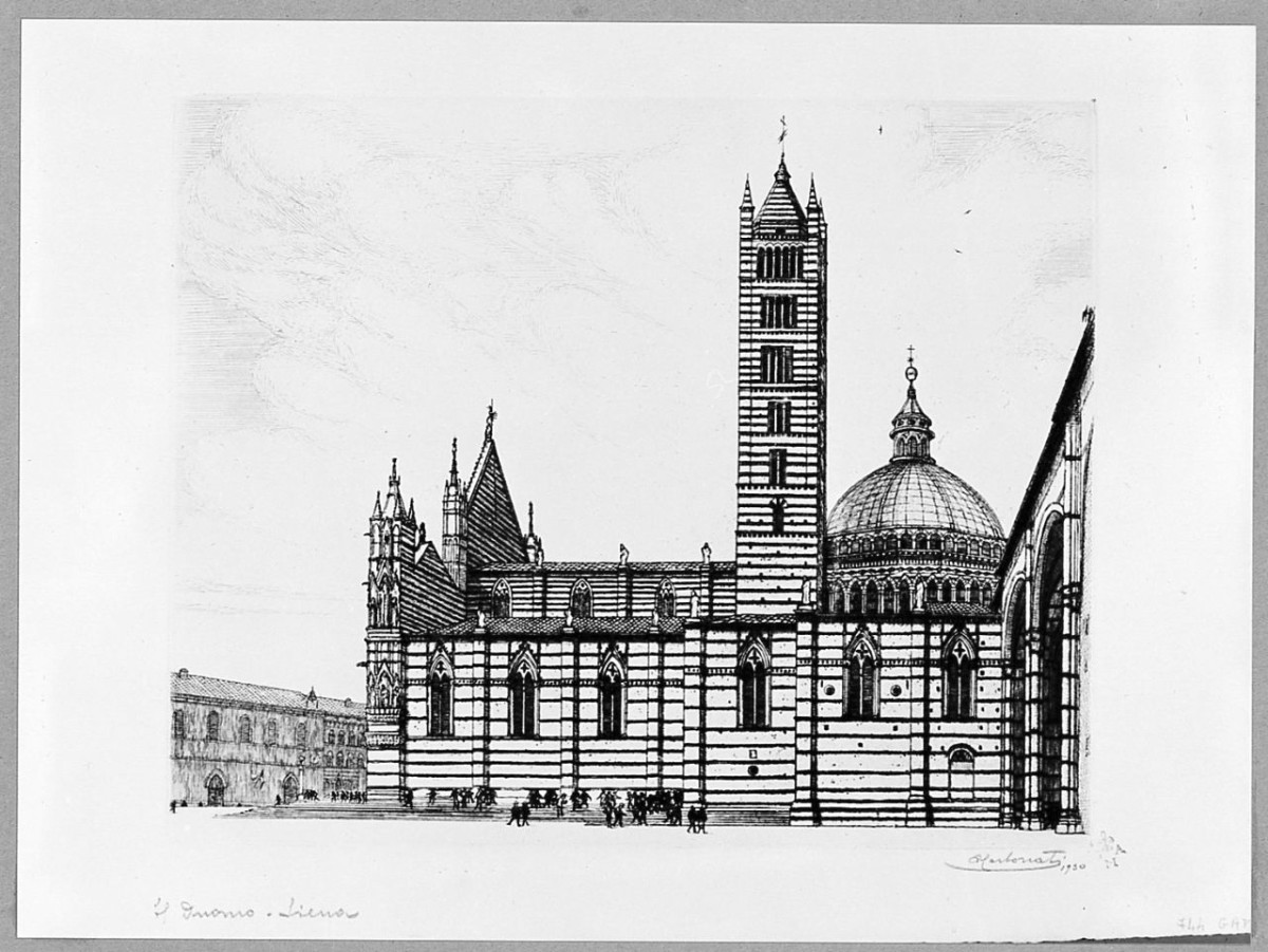 Il Duomo - Siena (stampa) di Carbonati Antonio (sec. XX)