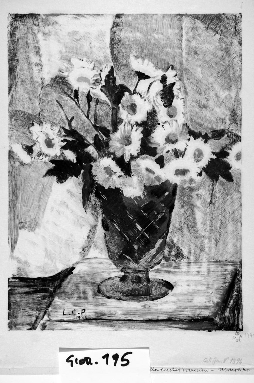vaso con fiori (stampa) di Cecchi Pieraccini Leonetta (sec. XX)