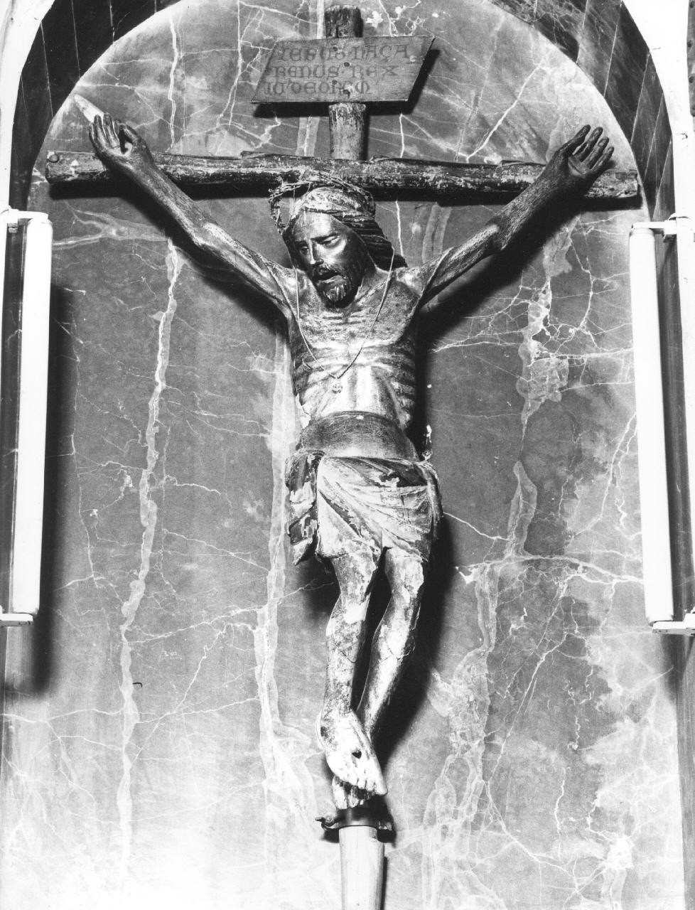 Cristo crocifisso (croce) di Giovanni Pisano (scuola) (fine/ inizio sec. XIV)