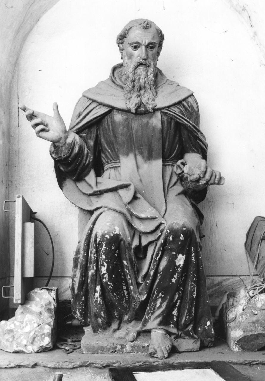 Sant'Antonio Abate (scultura) - bottega toscana (inizio sec. XVI)