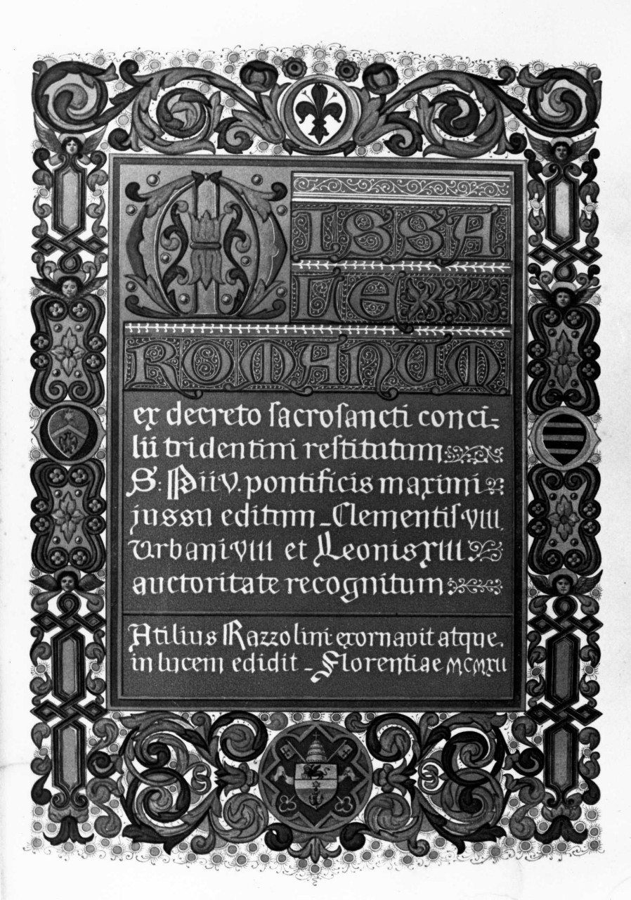 coperta di libro liturgico - bottega italiana (sec. XX)