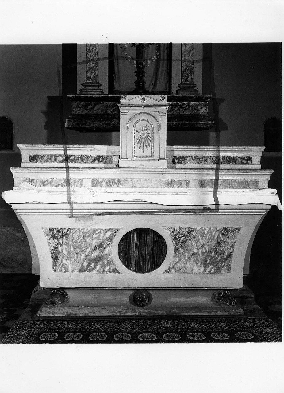altare, elemento d'insieme - manifattura toscana (inizio sec. XX)