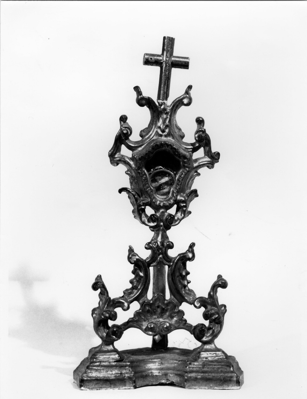 reliquiario - a ostensorio - manifattura toscana (sec. XVIII)