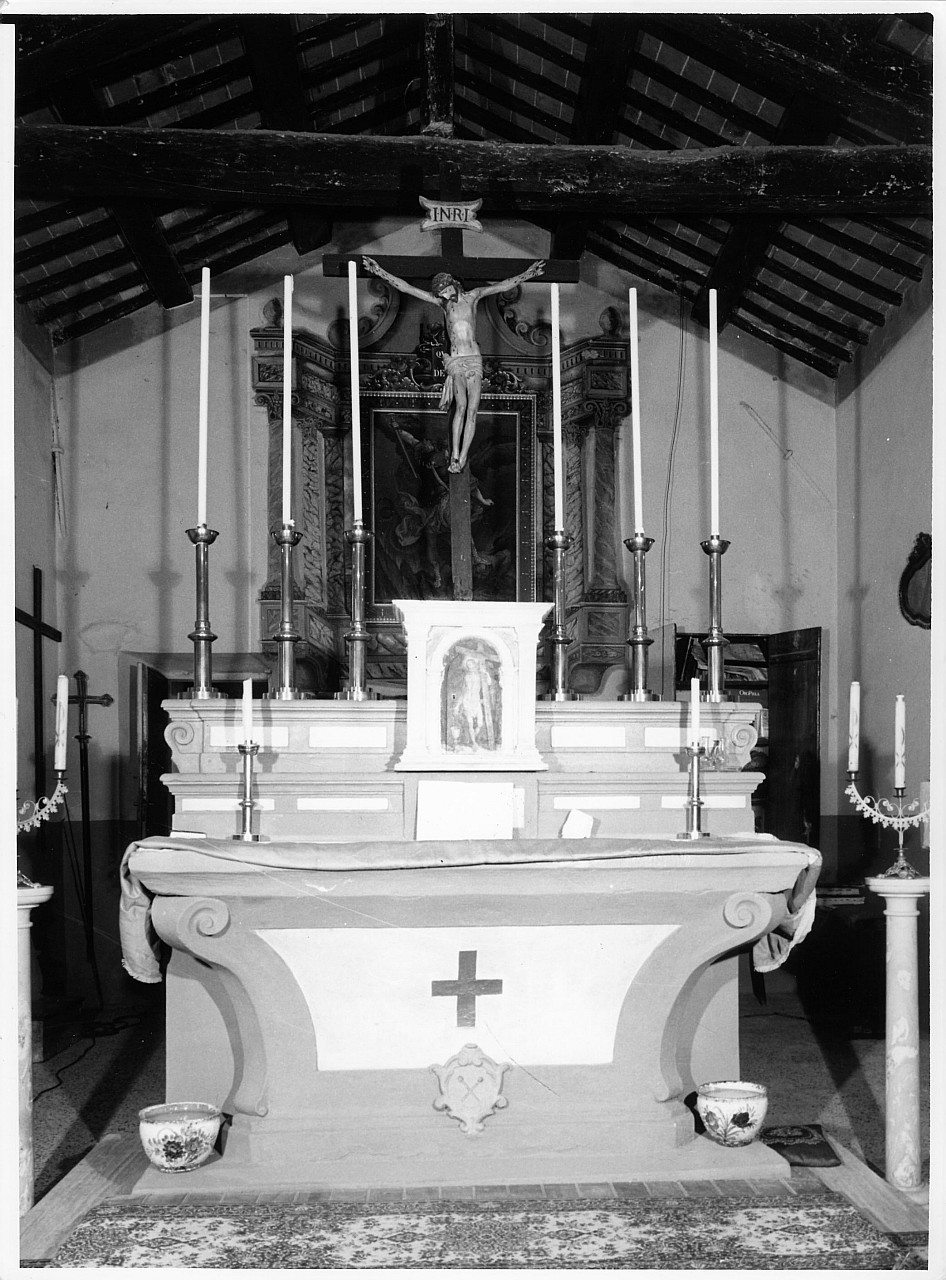 altare maggiore, opera isolata - manifattura toscana (sec. XIX)