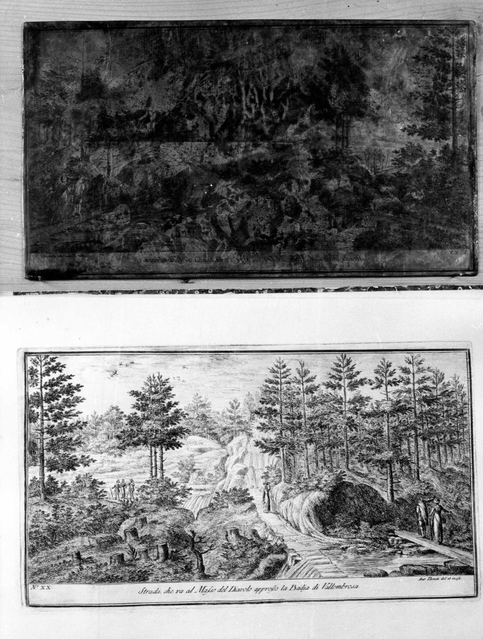 paesaggio (stampa) di Donati Antonio (sec. XVIII)