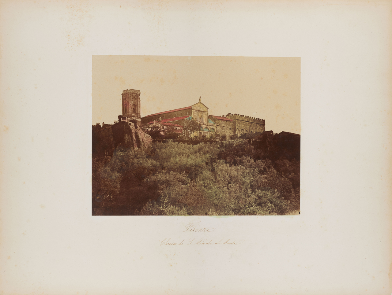 Firenze - Abbazia di S. Miniato al Monte (positivo) di Alinari, Leopoldo (XIX)