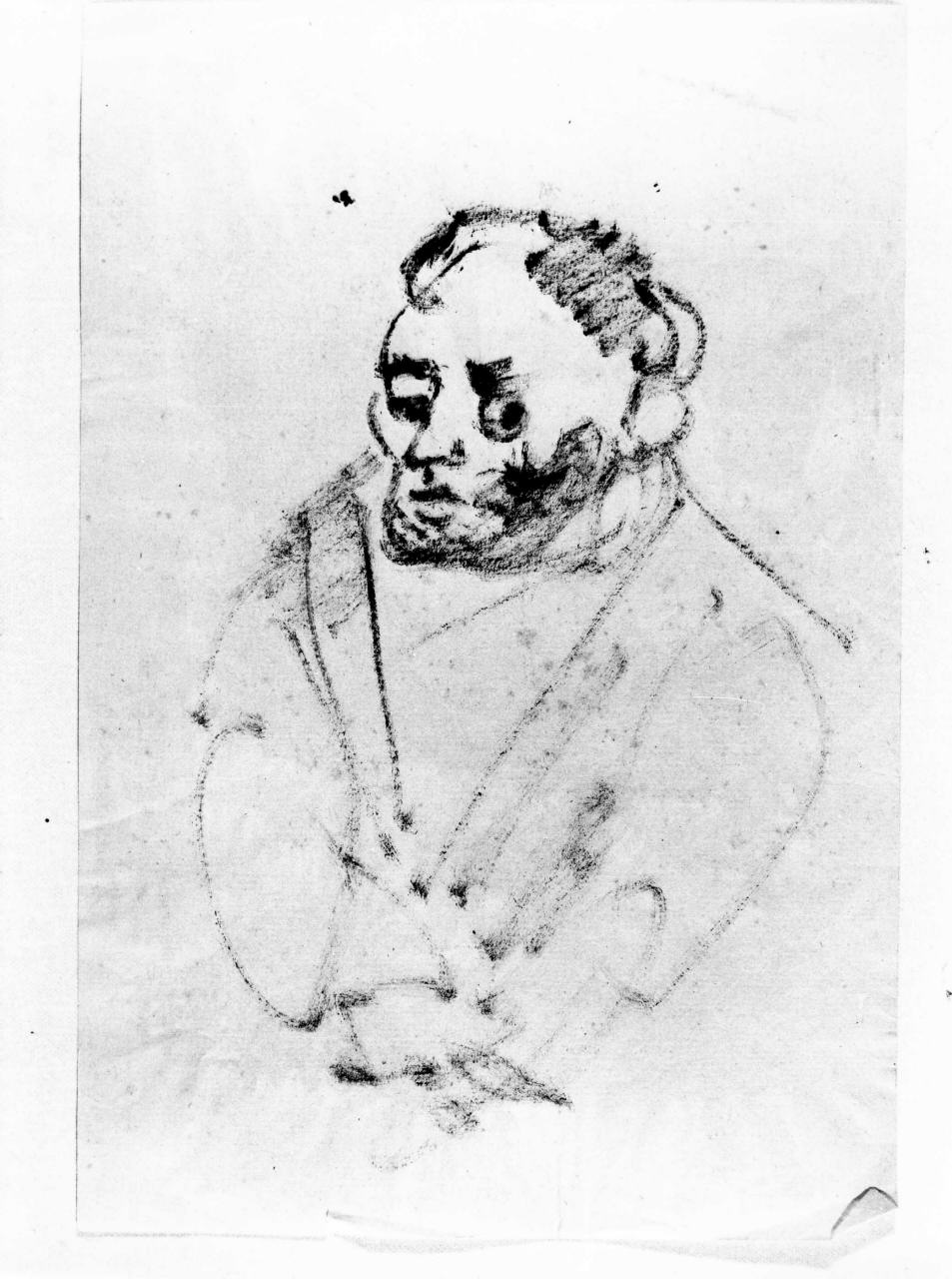 figura maschile (disegno) di Maccari Mino (attribuito) (sec. XX)