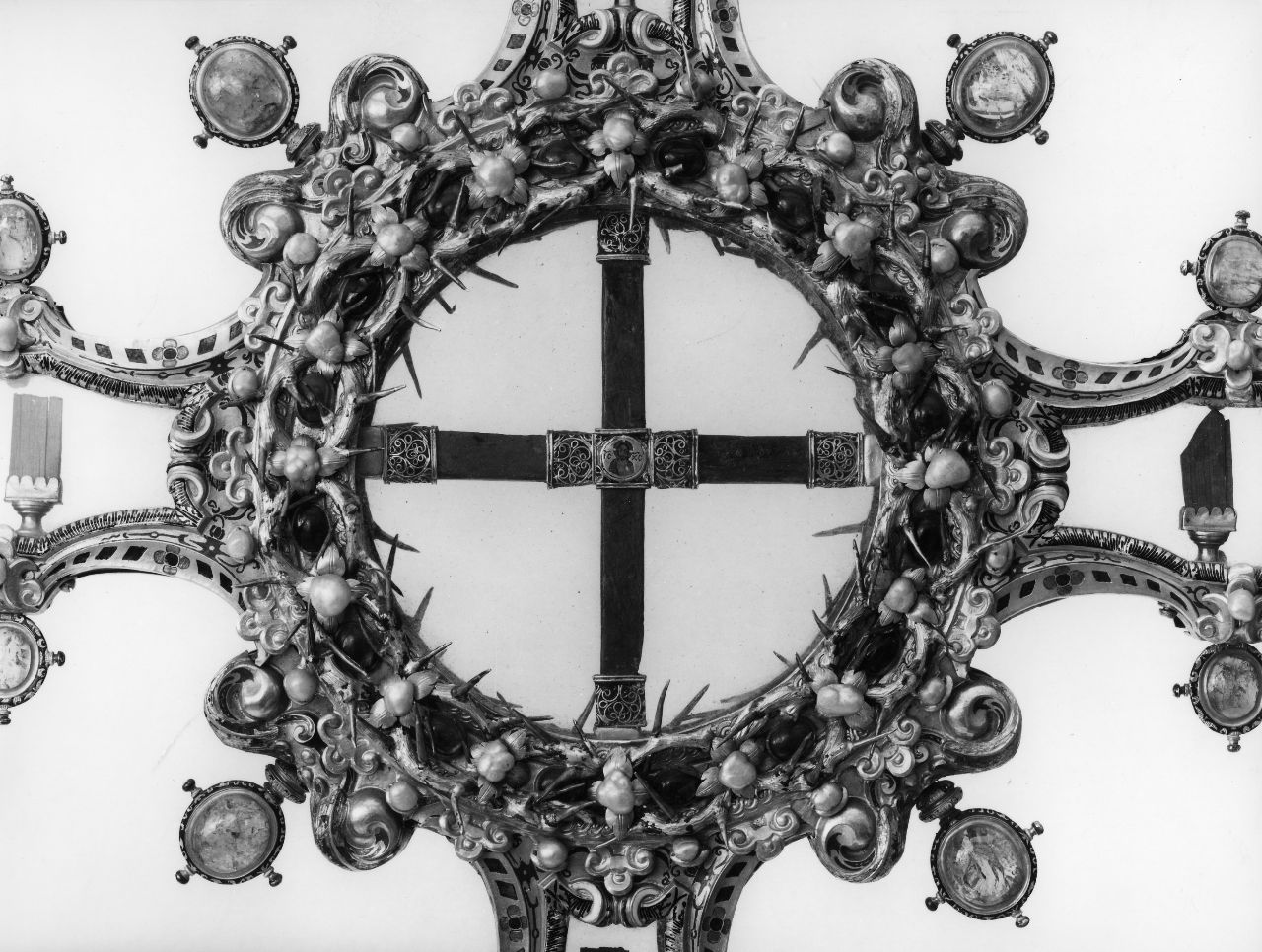 reliquiario - a croce di Merlini Cosimo (sec. XVII)