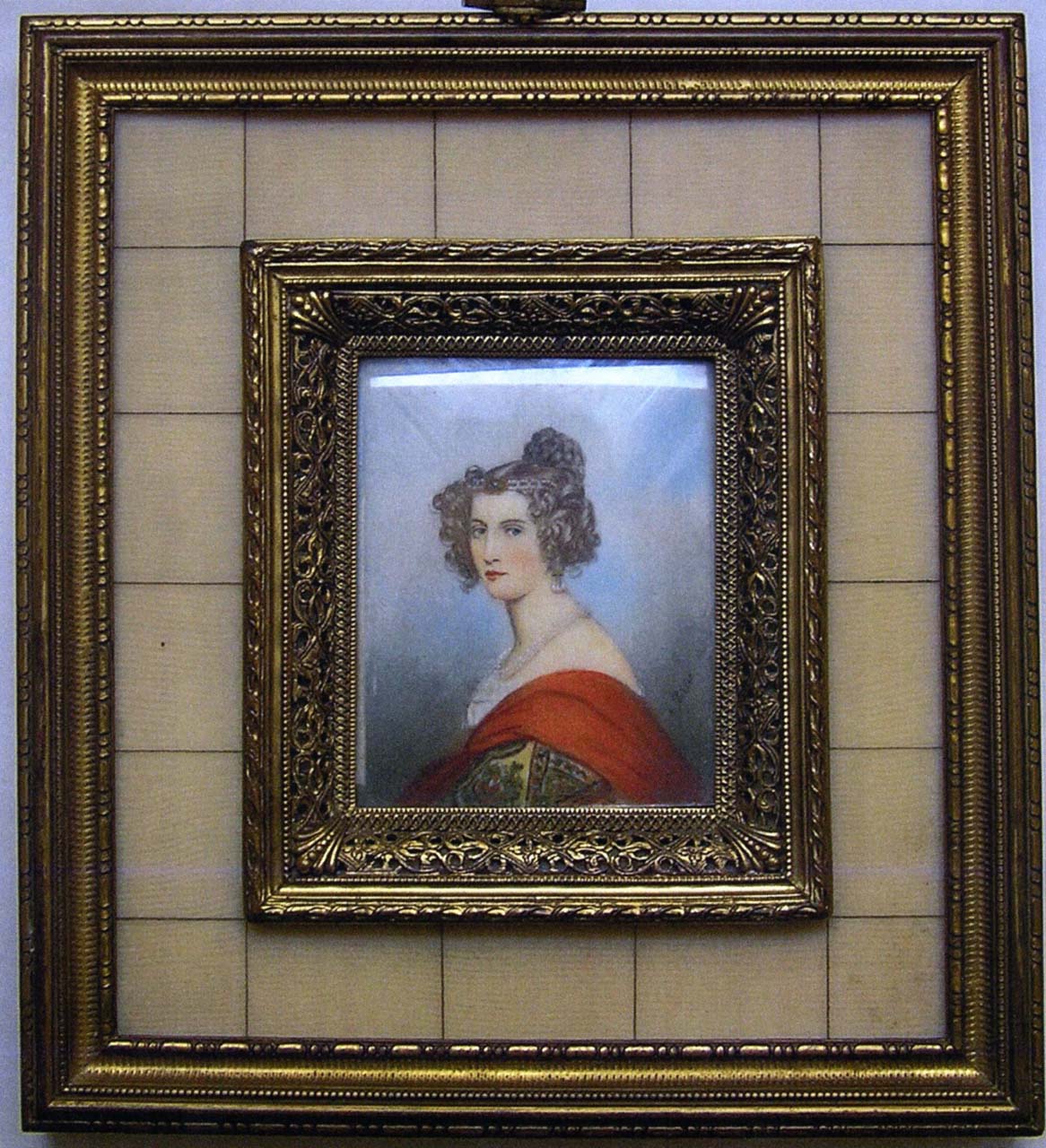 Ritratto di dama (miniatura) di Weber (primo quarto sec. XIX)