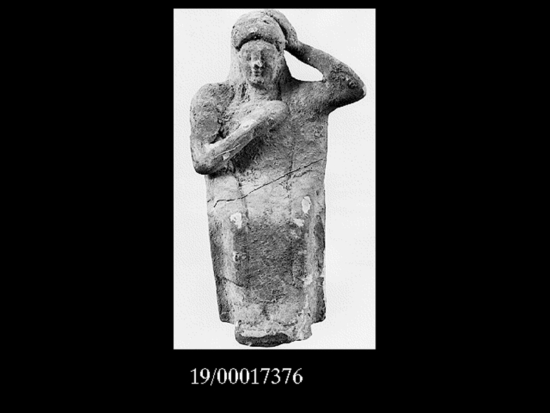 Storia: personaggio femminile (statuetta) (fine SECOLI/ VI a.C)