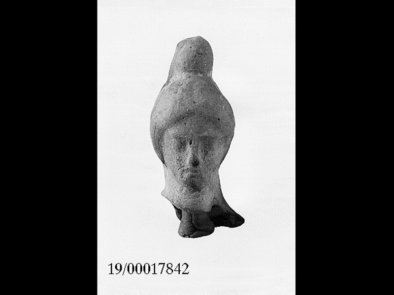 Storia: personaggio femminile (statuetta/ testa) (inizio SECOLI/ IV a.C)
