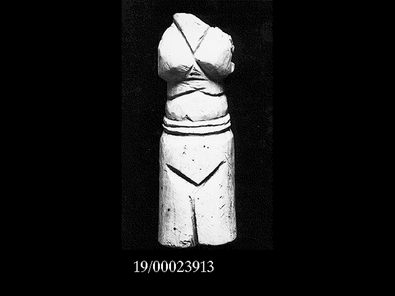 Storia/ personaggio femminile (statuetta) - produzione indigena (SECOLI/ VI a.C)