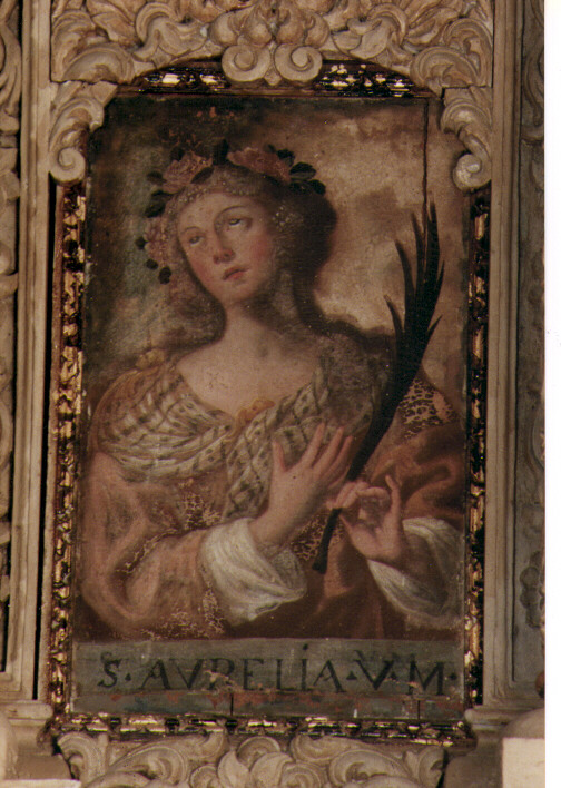Santa Aurelia Vergine e Martire, Santa Aurelia (dipinto) - ambito Italia meridionale (sec. XVIII)
