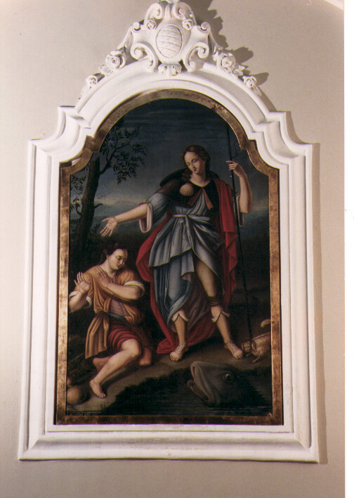 Tobia e San Raffaele Arcangelo (dipinto) di De Mattia Giuseppe (sec. XIX)