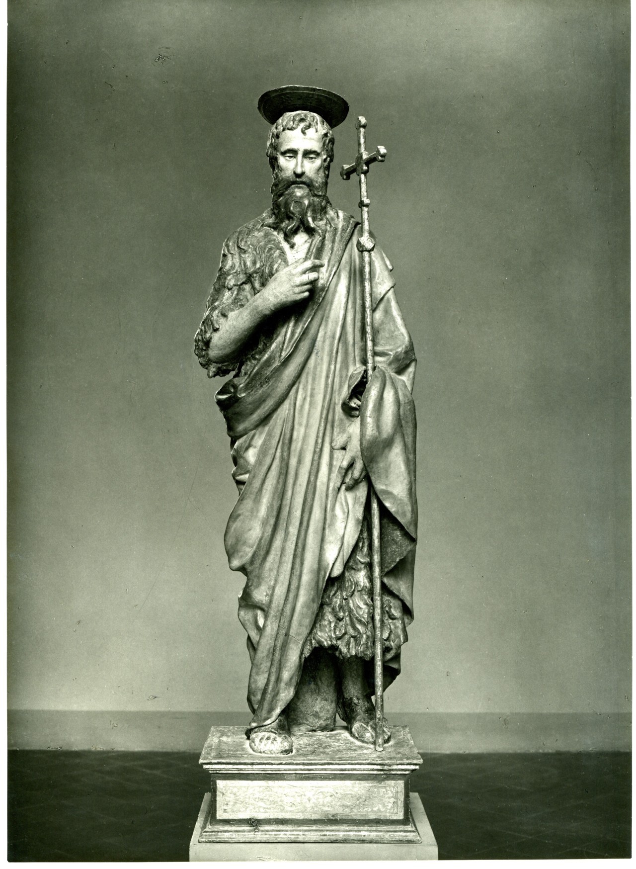 San Giovanni Battista - scultura (positivo) di anonimo (prima metà XX)