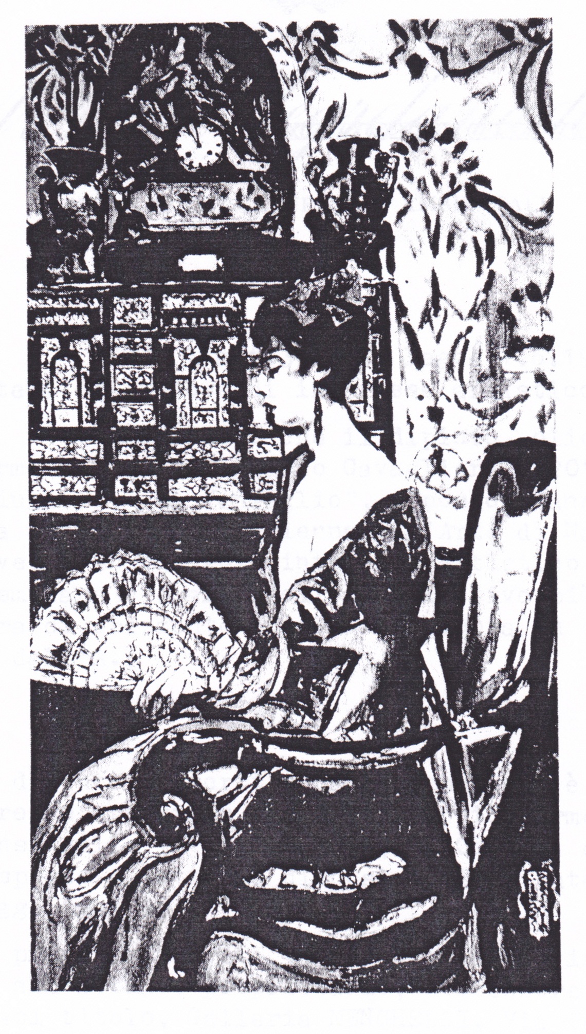 Giulietta con il ventaglio, ritratto (dipinto) di Cavaglieri Mario (XX)