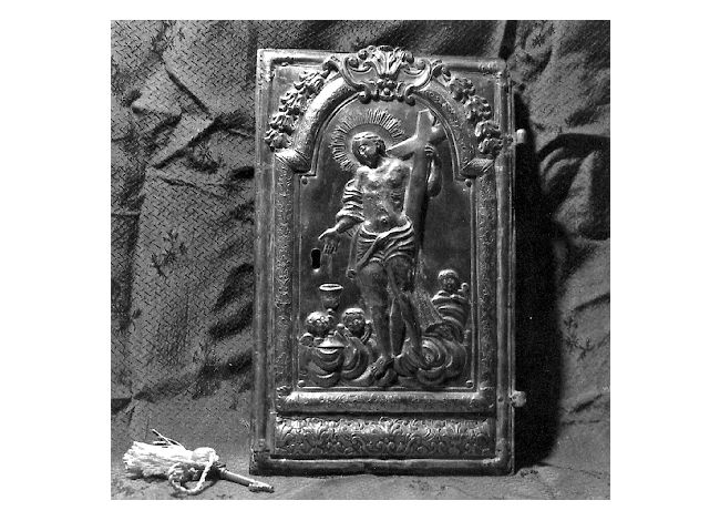 Gesù Cristo e angioletti (sportello di tabernacolo) - produzione napoletana (sec. XVIII)