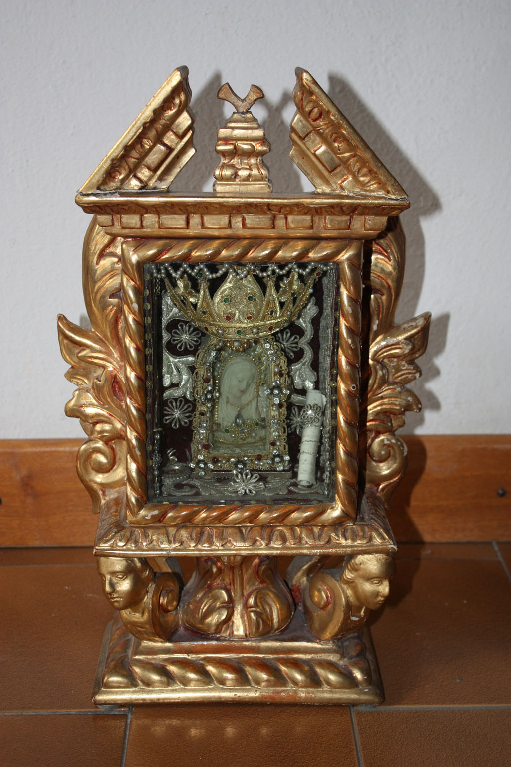 Reliquiario con immagine della Vergine Maria (reliquiario - a tabella, opera isolata) - bottega tedesca (seconda metà XVIII)