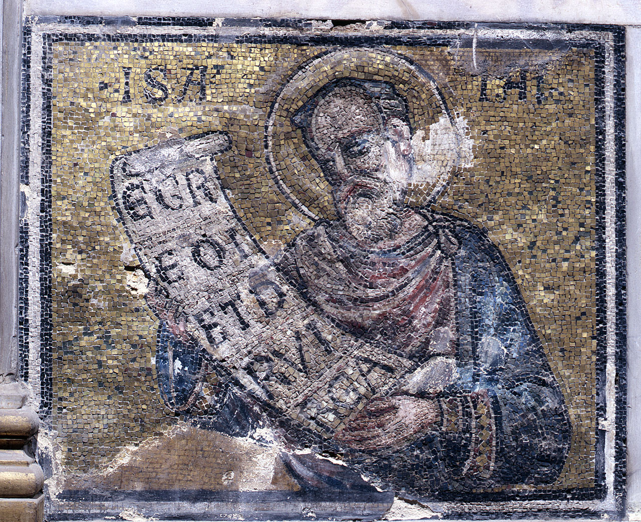 Isaia (decorazione musiva) di Gaddi Gaddo (attribuito) (sec. XIV)