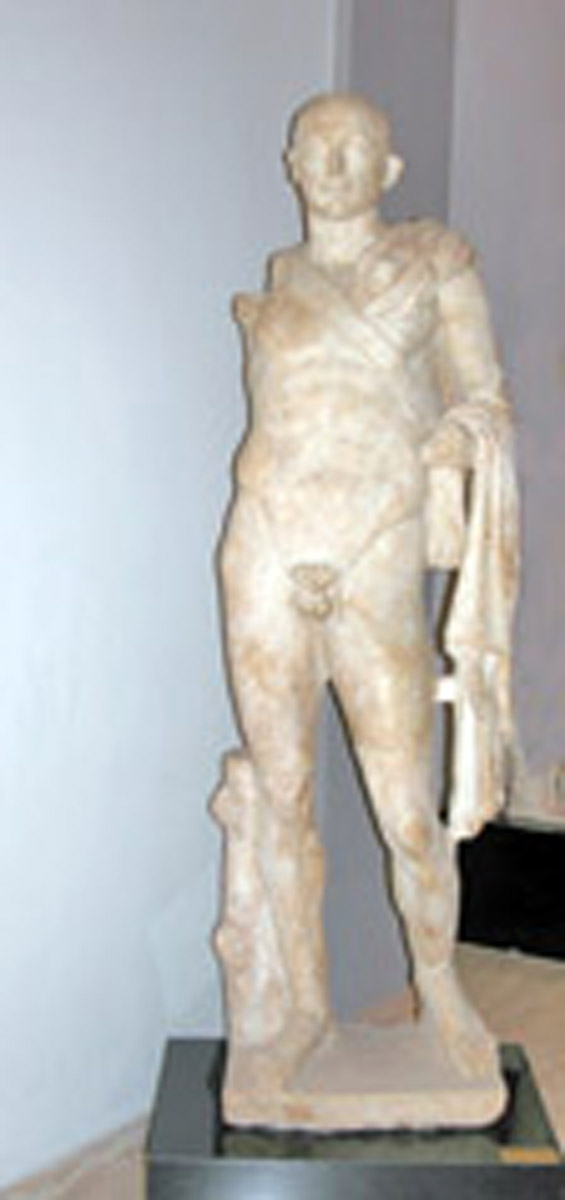 ritratto virile di nudità eroica (statua ritratto) (terzo quarto sec. I a.C)