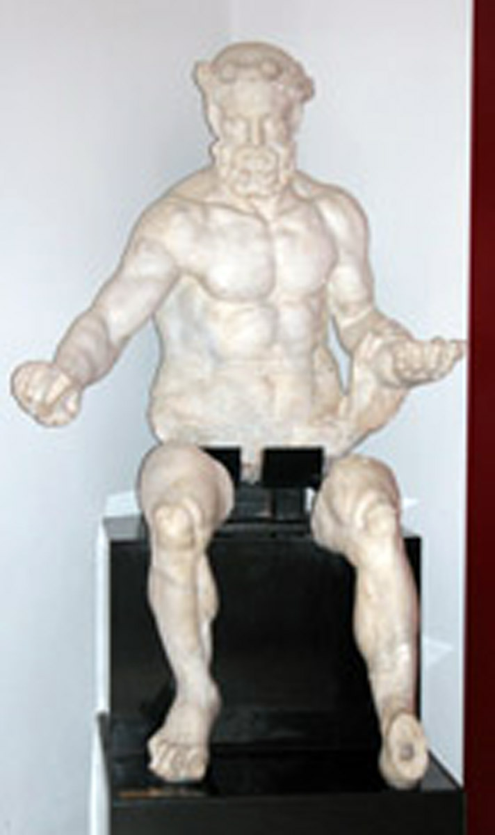 Heracles epitrapezios (statua Colossale) - scultore Greco, di scuola rodia (fine/inizio II-I a.C)