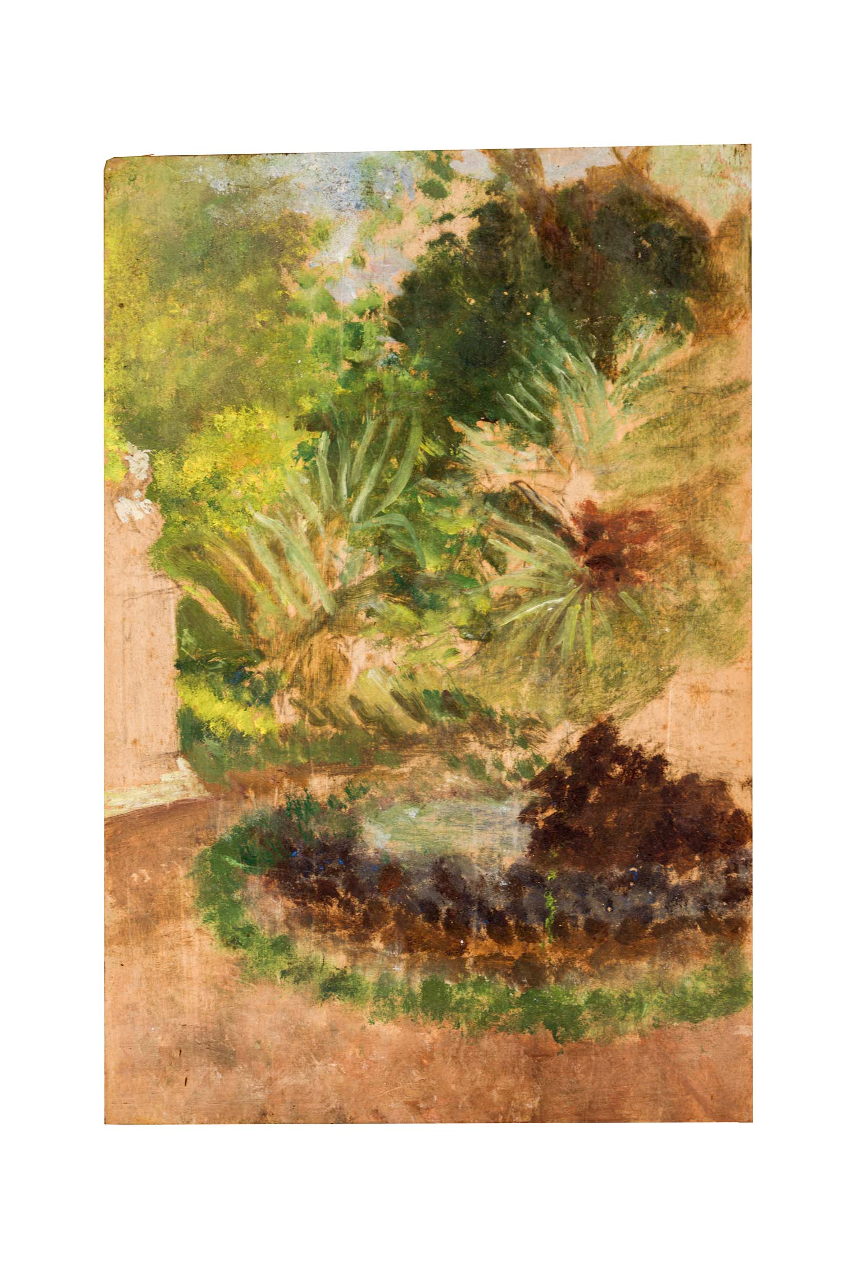 Giardino ( non finito), Giardino ( non finito) (dipinto) di Fresa (attribuito) - ambito Italia meridionale (prima metà XX)