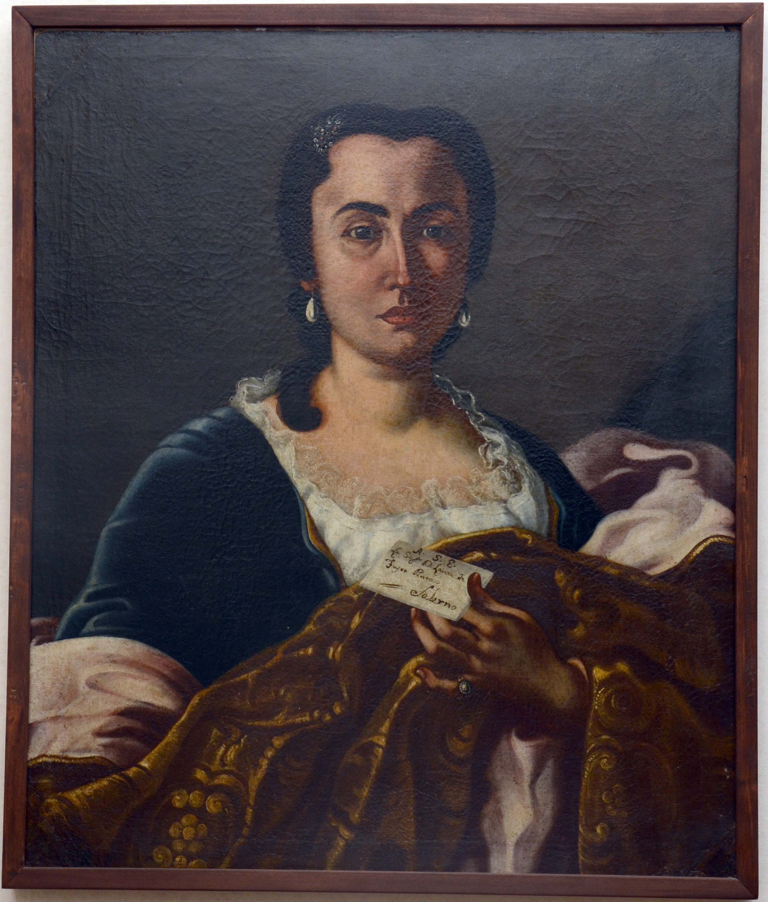 Ritratto di Donna Laura Fusco, Ritratto di Donna Laura Fusco (dipinto) di Carlo Amalfi - ambito salernitano (seconda metà XVIII)