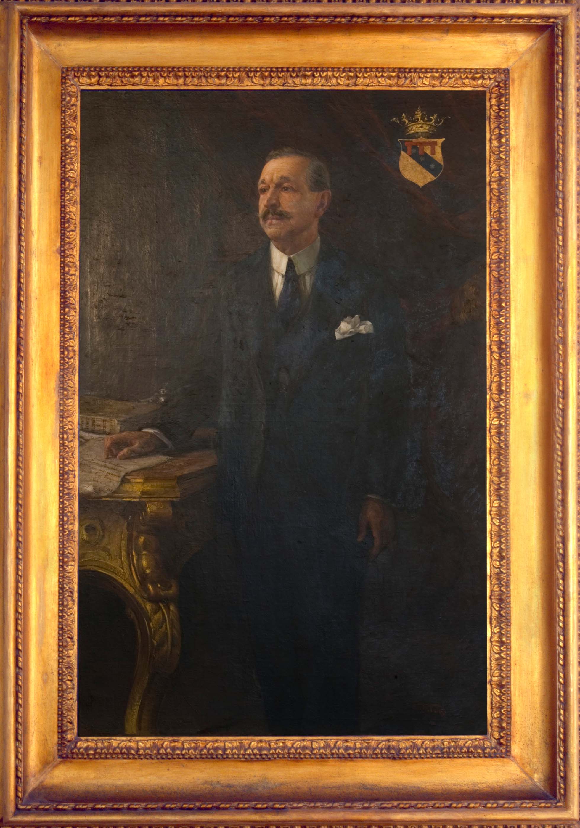 ritratto del Barone Gennaro Pinto, ritratto del Barone Gennaro Pinto (dipinto) di Tafuri Raffaele - ambito salernitano (prima metà XX)