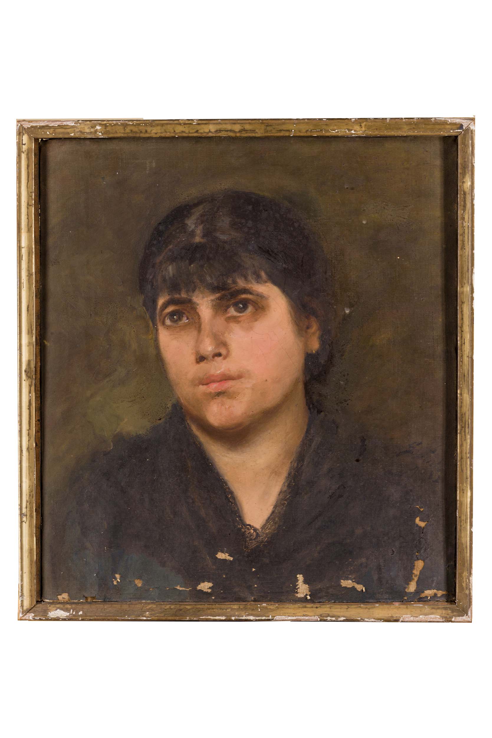 Ritratto di donna, Ritratto di donna (dipinto) di ignoto di ambito campano (attribuito) - ambito campano (prima metà XX)