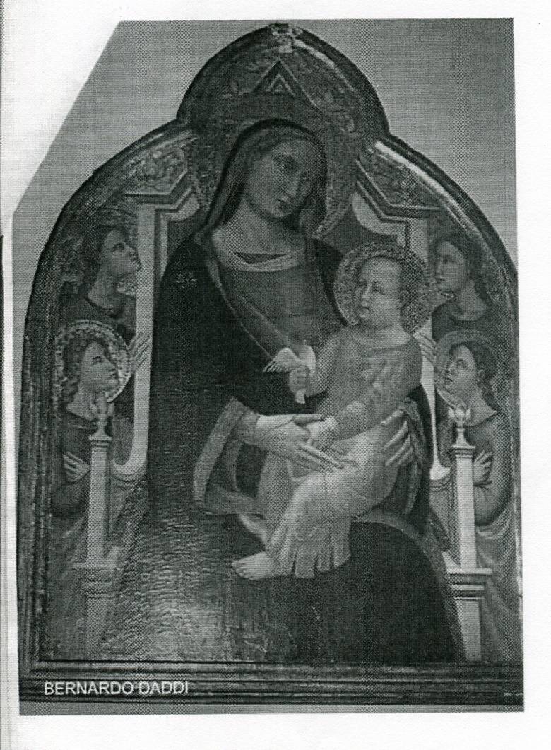 Madonna col Bambino in trono e quattro angeli (dipinto, opera isolata) di Maestro di San Polo in Chianti (sec. XIV)