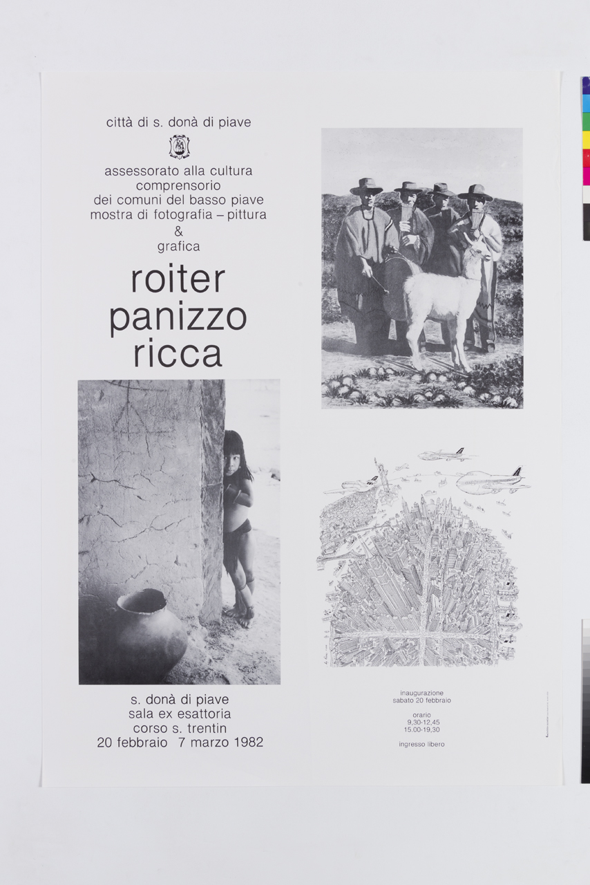 fotografie di Fulvio Roiter, Panizzo e disegno di New York di Pietro Ricca (manifesto) - ambito veneto (XX)