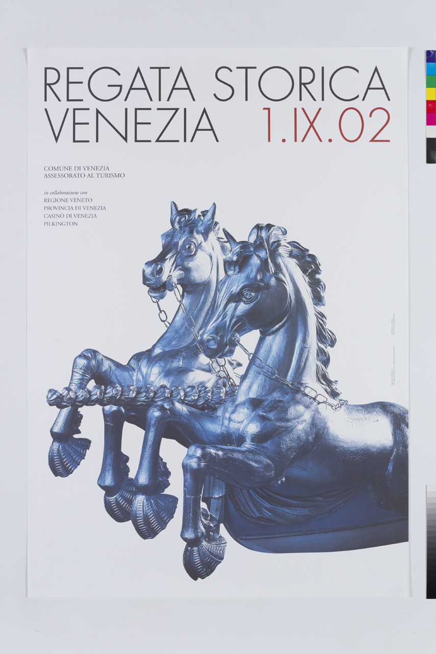 prua della bissona con statue di cavalli (manifesto) di Olivetti Fabrizio (XXI)