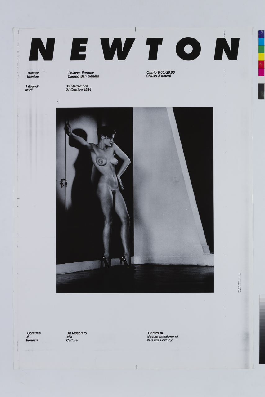fotografia con nudo femminile di Helmut Newton (manifesto) di Cittato Giulio (XX)