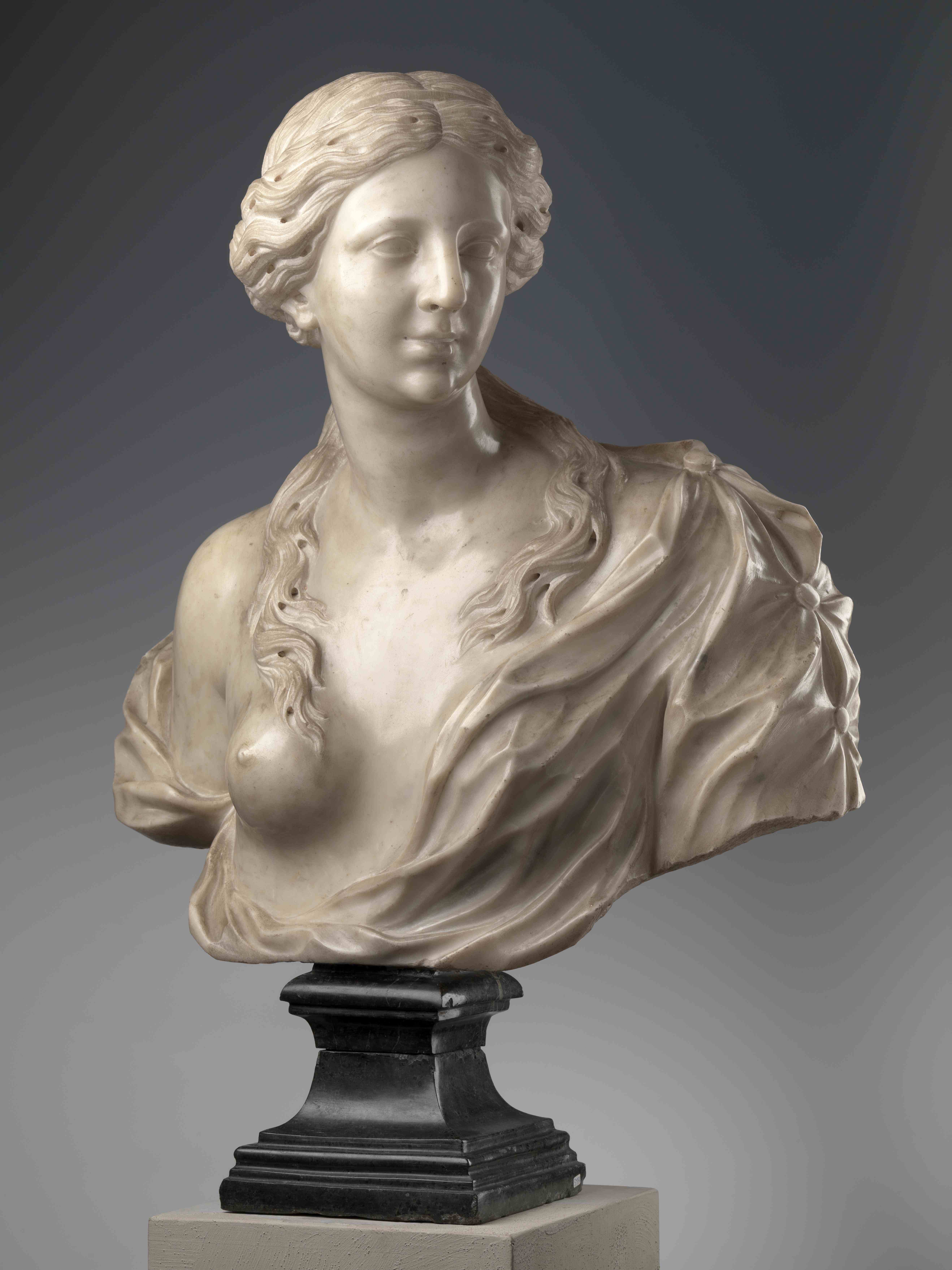Busto muliebre (scultura) di Piamontini Giuseppe (fine/ inizio XVII-XVIII)