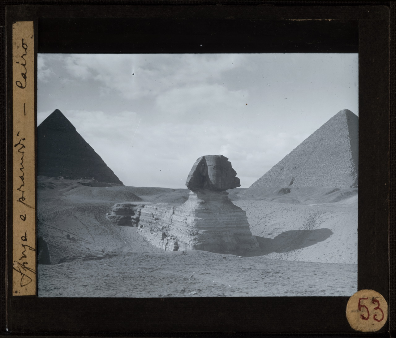 Marro, Scavi Egitto, Sfinge, Piramidi (positivo) di Marro, Giovanni (attribuito) - Didattica scientifica (primo quarto XX)