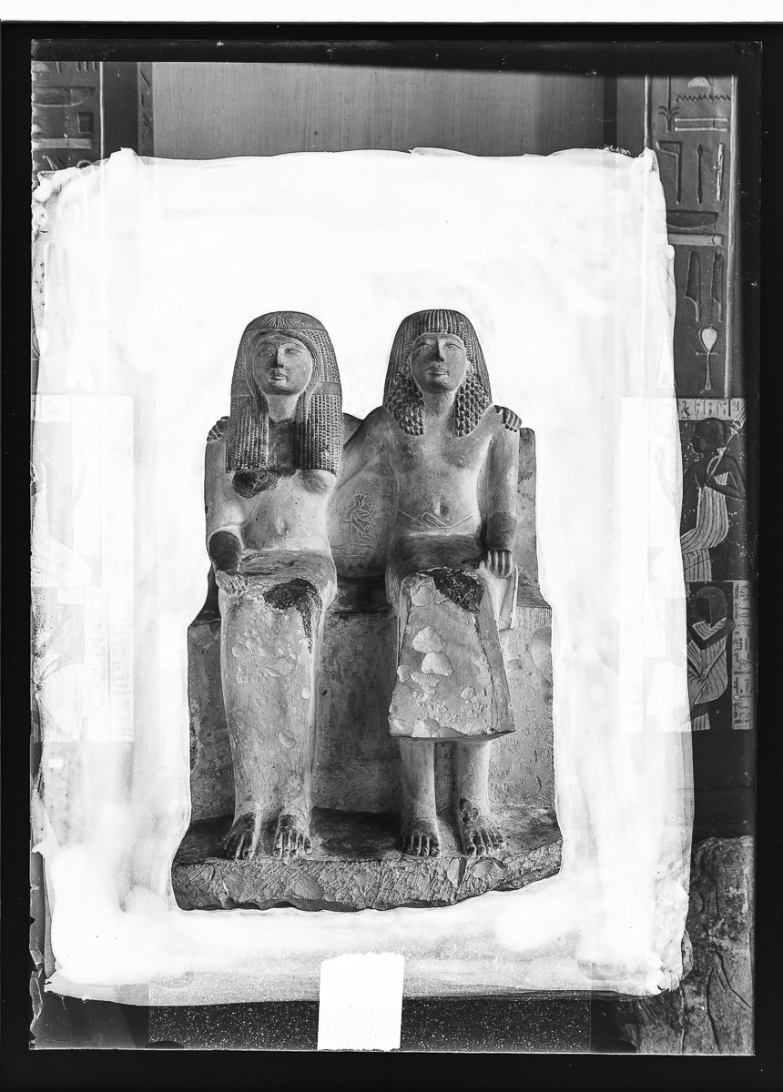 Marro, Reperto archeologico, Statua (negativo) di Marro, Giovanni (attribuito) - Missione Archeologia Italiana in Egitto (prima metà XX)