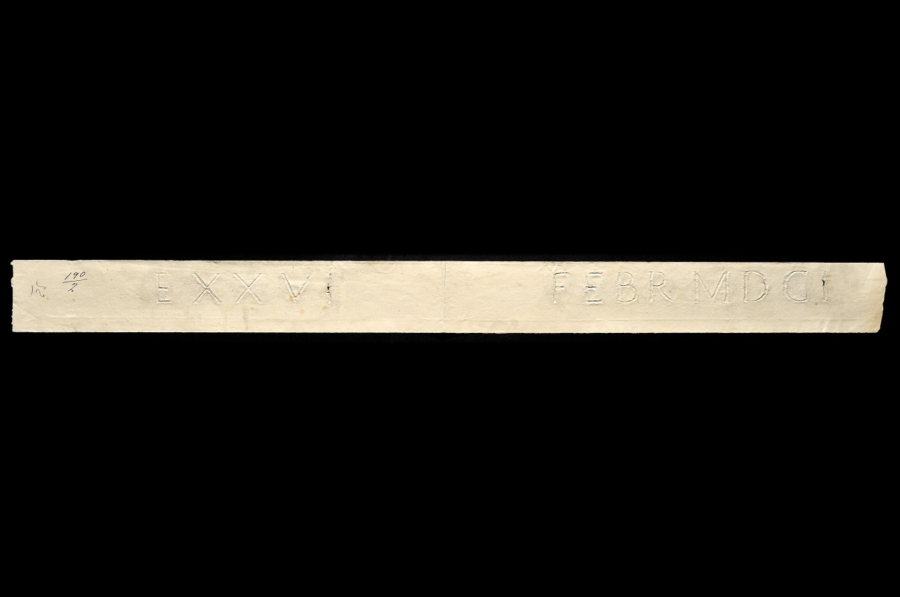 iscrizione (disegno) - ambito fiorentino (fine sec. XIX)