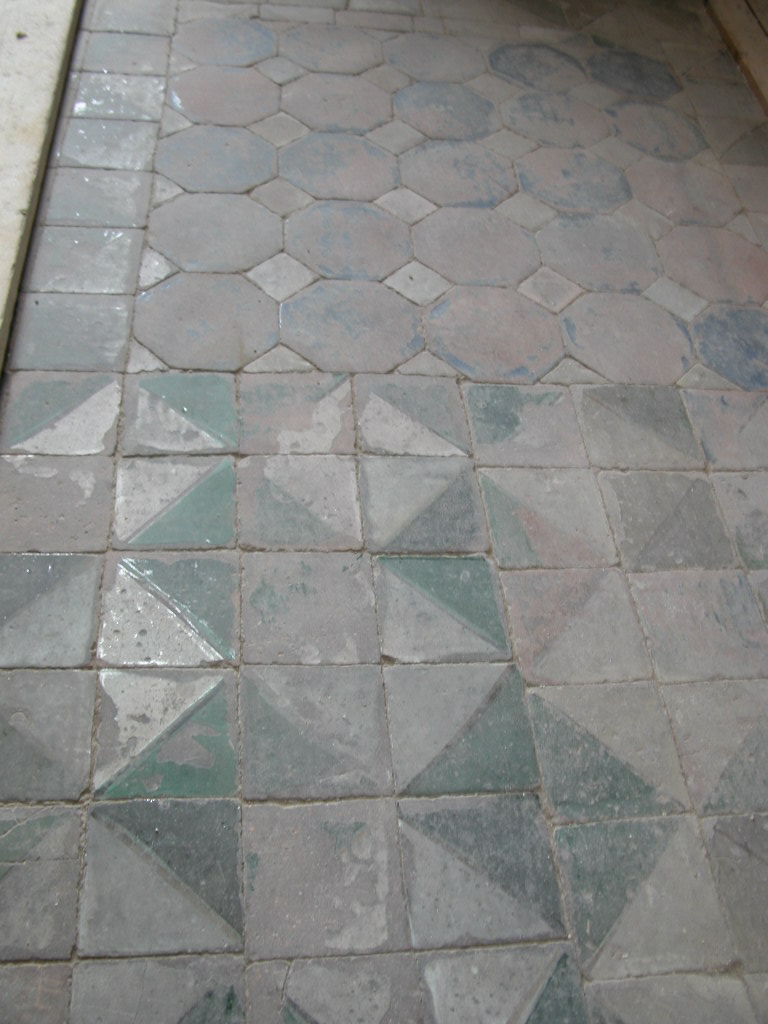 motivo decorativo geometrico (pavimento) - ambito siciliano (XVIII)