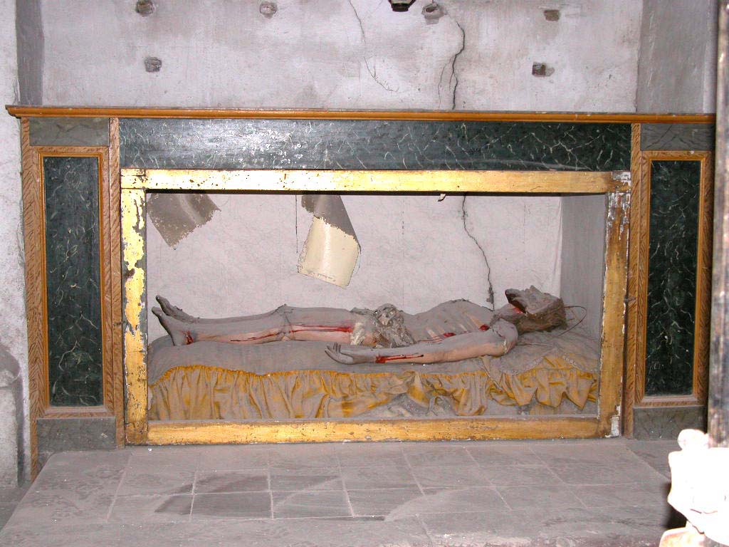 cristo morto (statua) - ambito siciliano (fine/ inizio XIX-XX)