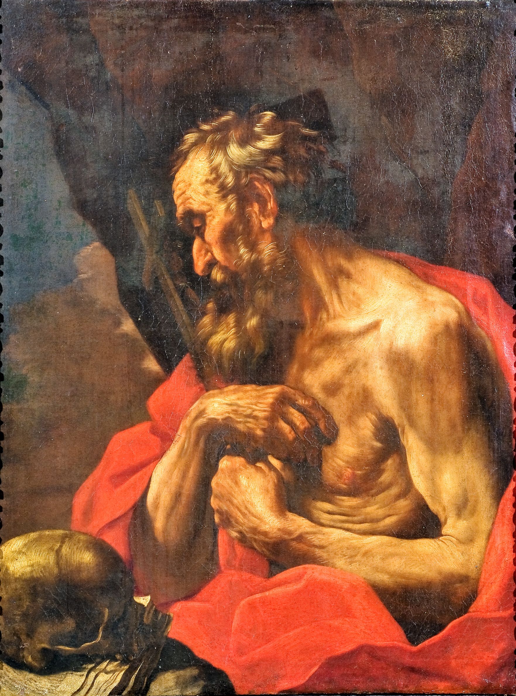 San Girolamo in preghiera (dipinto, opera isolata) di Torre Flaminio (attribuito) (metà XVII)