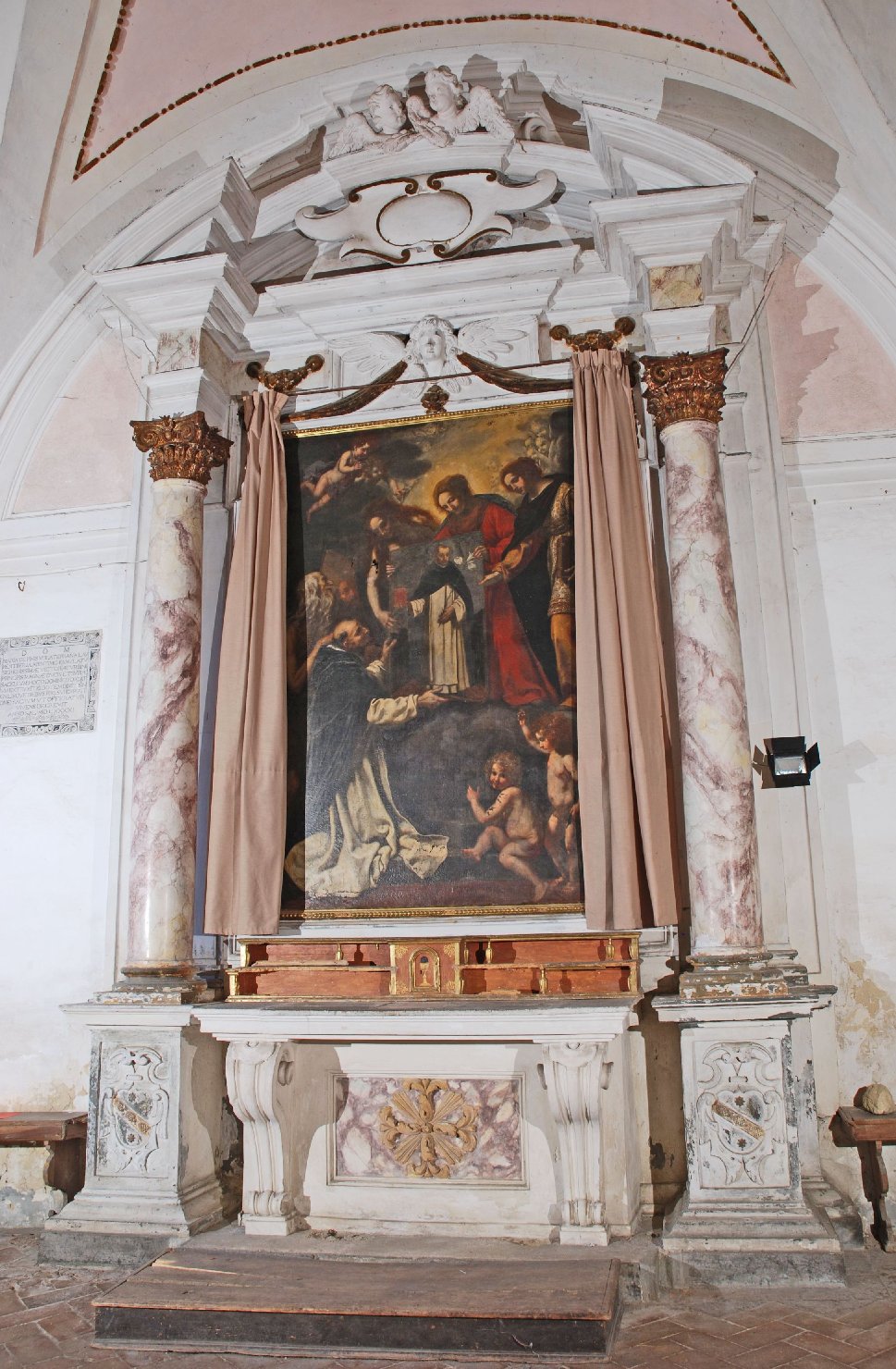 Altare di San Domenico (altare - a edicola) - ambito toscano (sec. XVIII)