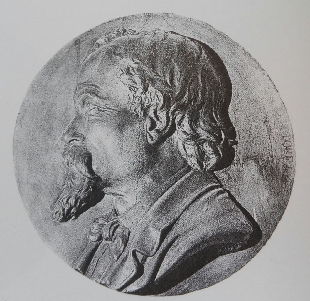 Ritratto di August Weckesser (rilievo, serie) di Dies Emilio - ambito romano (fine XIX)