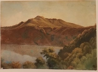 Lago di Nemi, Lago di Nemi (dipinto, serie) di Edmund Hottenroth - ambito tedesco (seconda metà XIX)