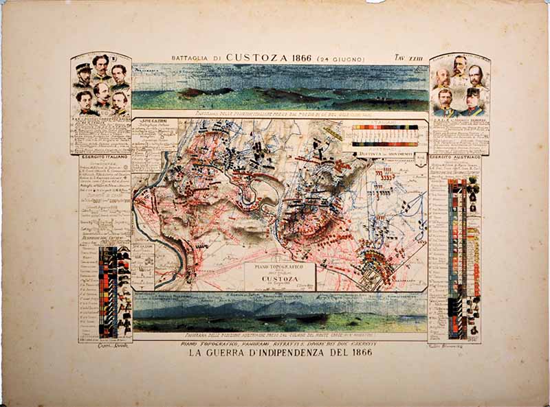 Battaglia di Custoza (stampa) di Cenni Quinto (XIX)