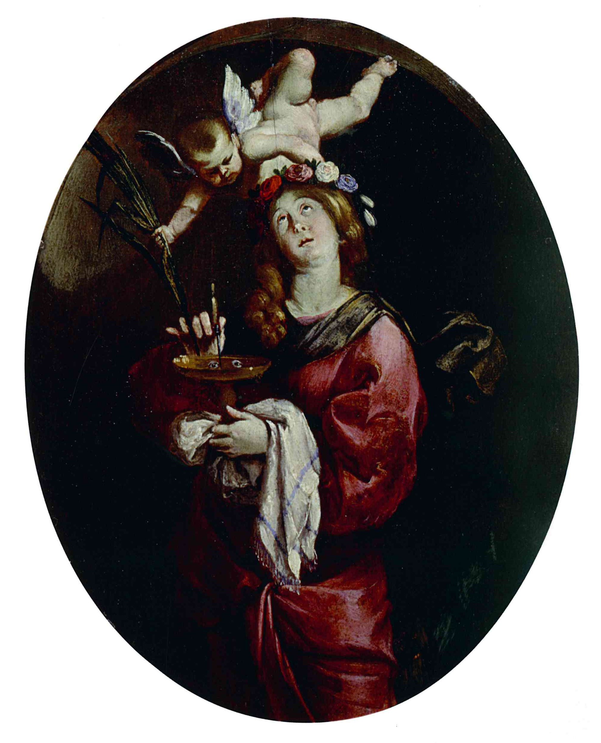 Santa Lucia, Santa Lucia (dipinto) di Miradori, Luigi detto Il Genovesino (metà XVI)