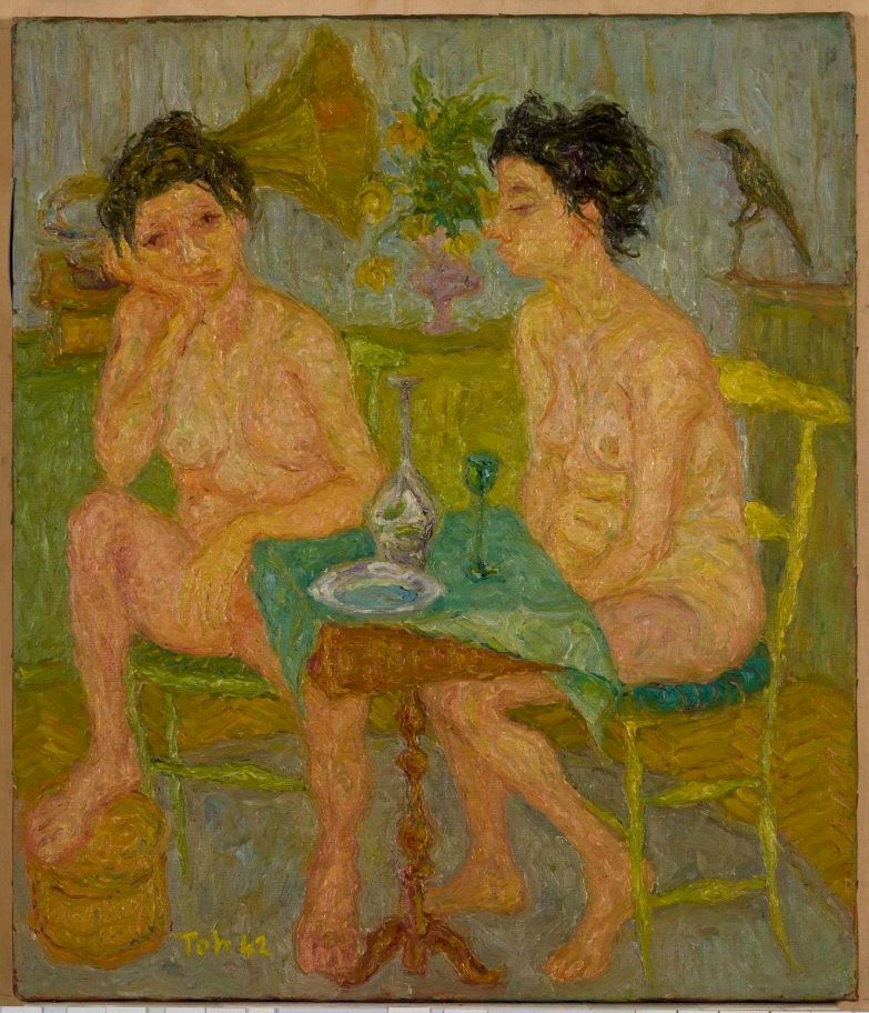 Senza titolo, nudi femminili (dipinto, opera isolata) di Scialoja Toti - ambito italiano (secondo quarto XX)
