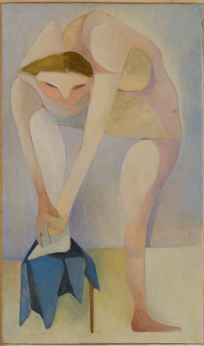 Nudo, figura femminile (dipinto, opera isolata) di Scialoja Toti - ambito italiano (secondo quarto XX)