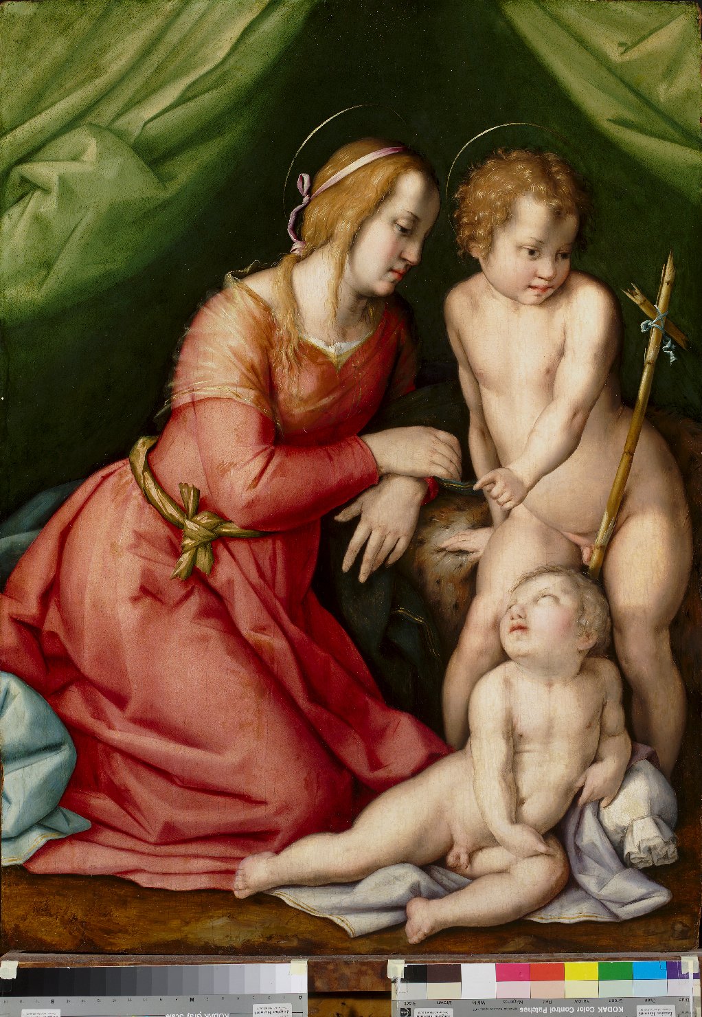 Madonna con il Bambino e san Giovannino (dipinto) di Foschi, Pier Francesco (sec. XVI)