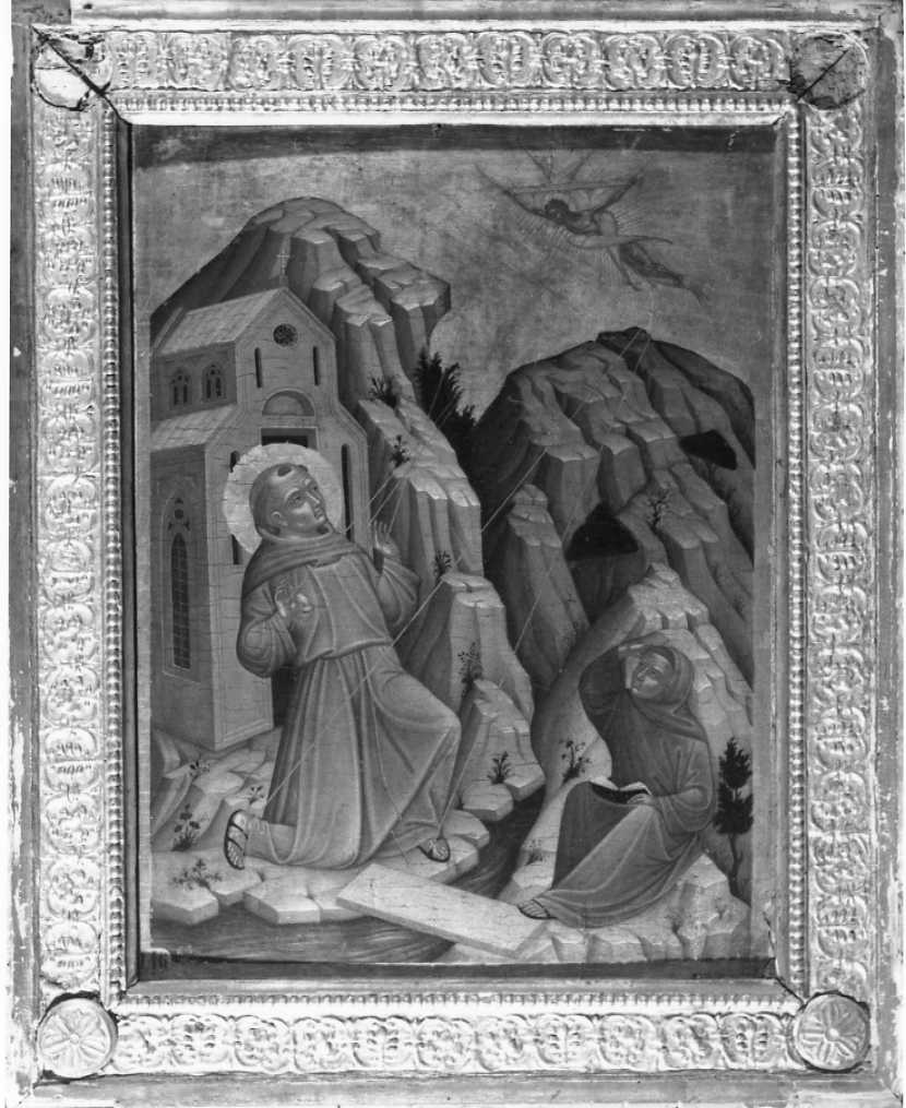 San Francesco d'Assisi riceve le stimmate (dipinto) - ambito veneto-cretese (metà sec. XV)